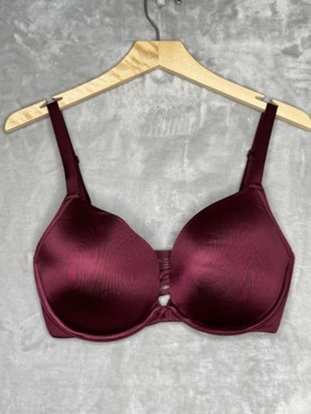 Soma Stunning Push Up Bra Womens 34G Red Padded Underwire Seamless Molded